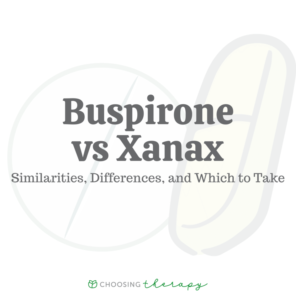 Buspirone vs Xanax