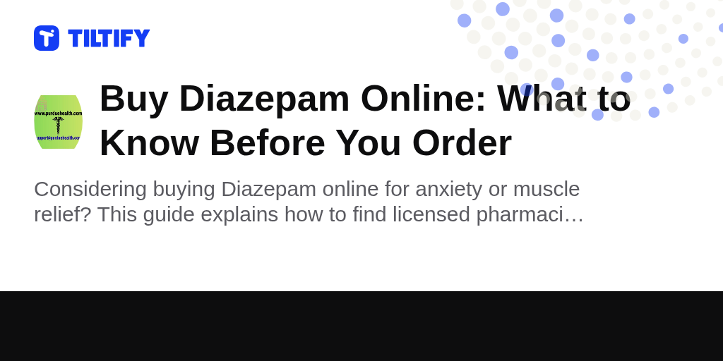 Ordering Diazepam Online