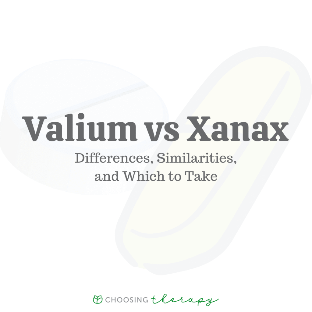 Valium vs Xanax